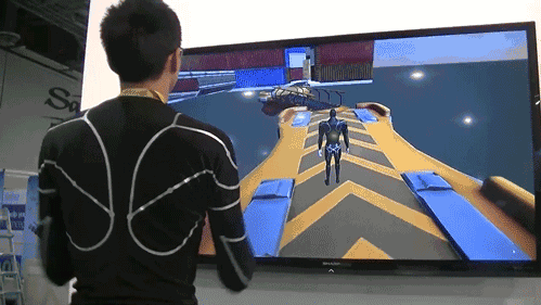 给人的感觉有点像拍摄 3d 电影穿的衣服,但技术上是不同的.